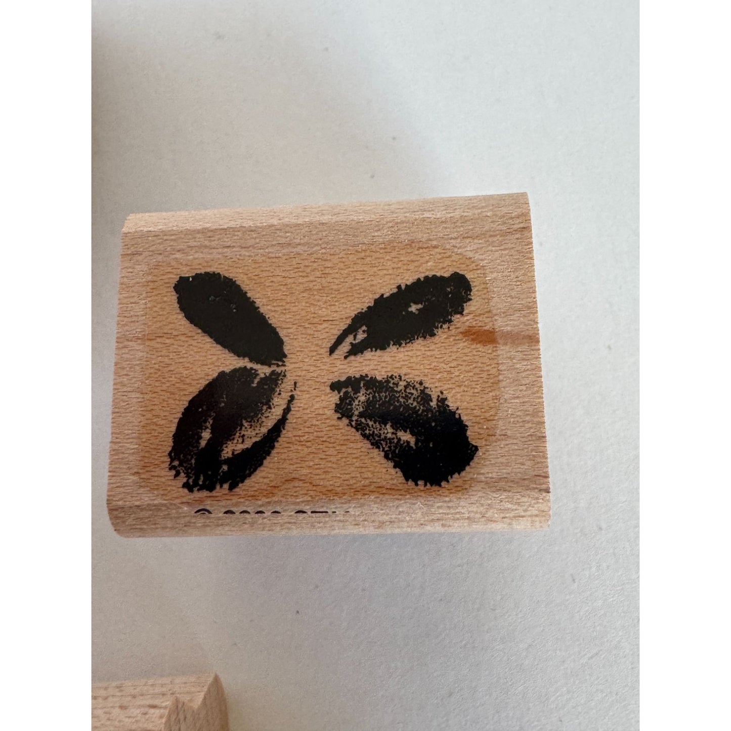 Stampin Up Rubber Stamps Set Spring Garden Two Step Butterfly Watercolor Flowers