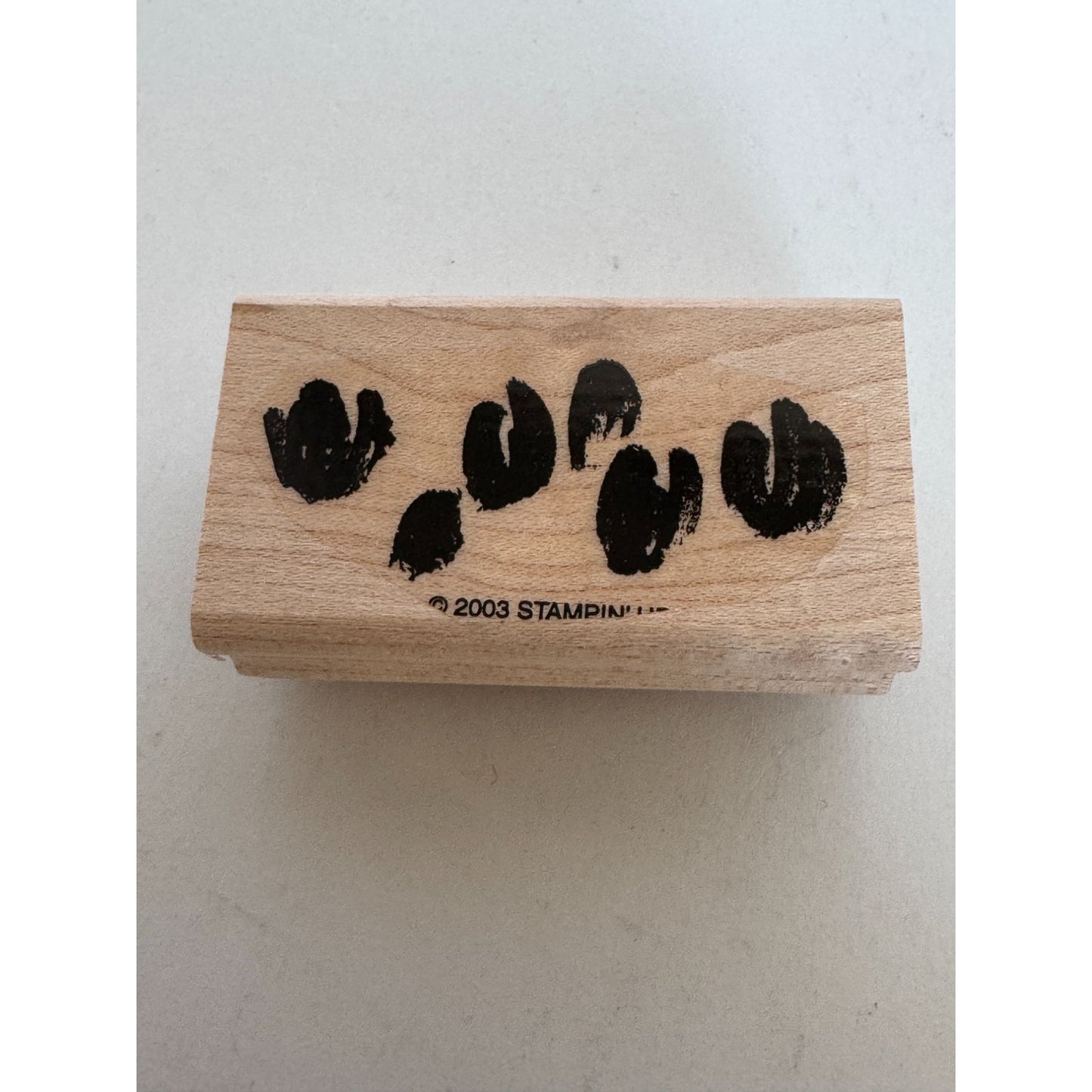 Stampin Up Rubber Stamps Set Spring Garden Two Step Butterfly Watercolor Flowers