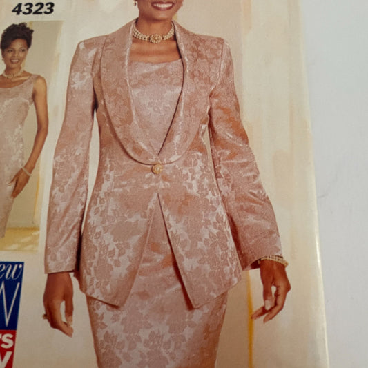 See & Sew Sewing Pattern 4323: Misses' Jacket and Dress