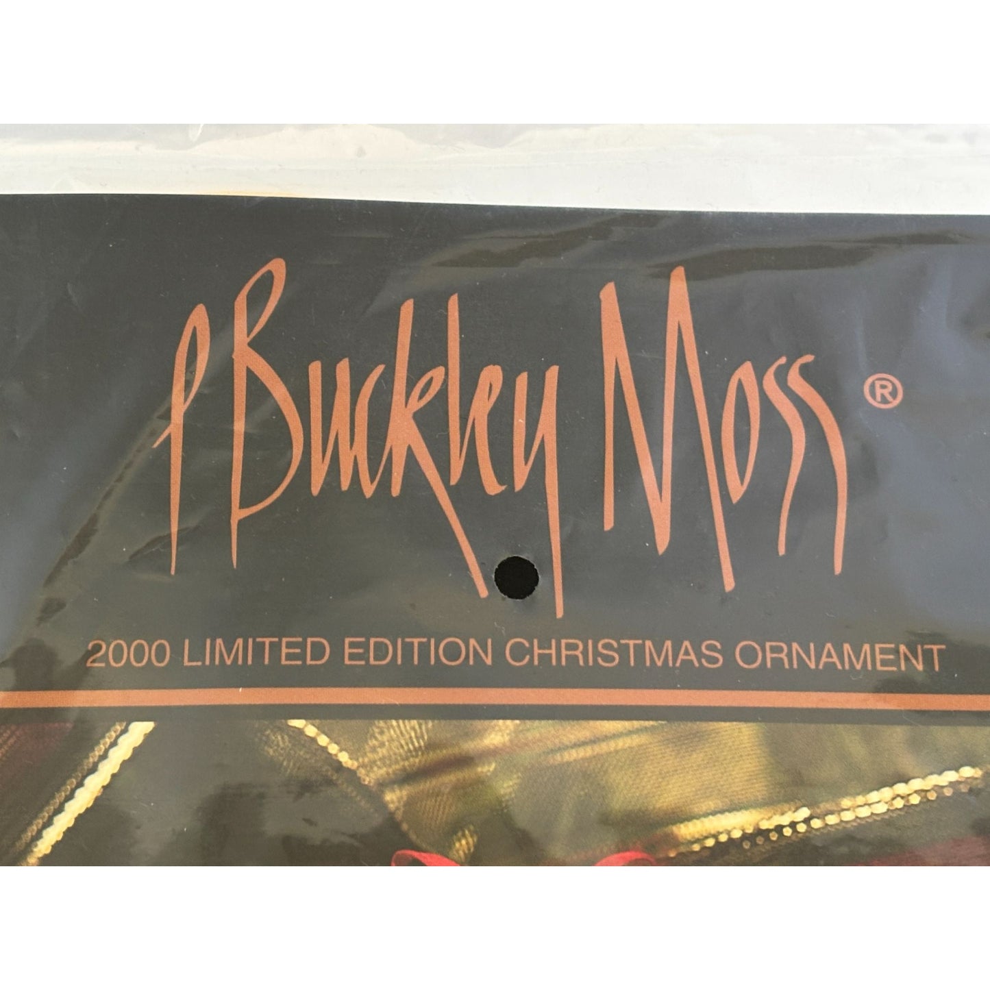 P Buckley Moss Christmas Ornament Kit Girl with Teddy Bear Limited Edition 2000