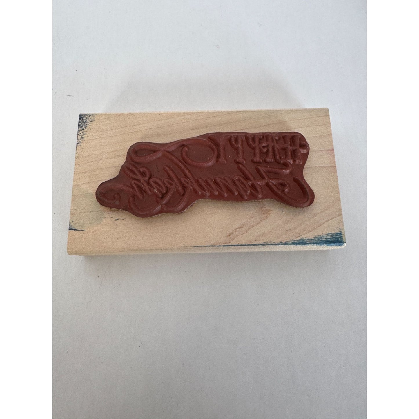 DeNami Rubber Stamp Happy Hanukkah Decorative Letters Card Making Sentiment Word