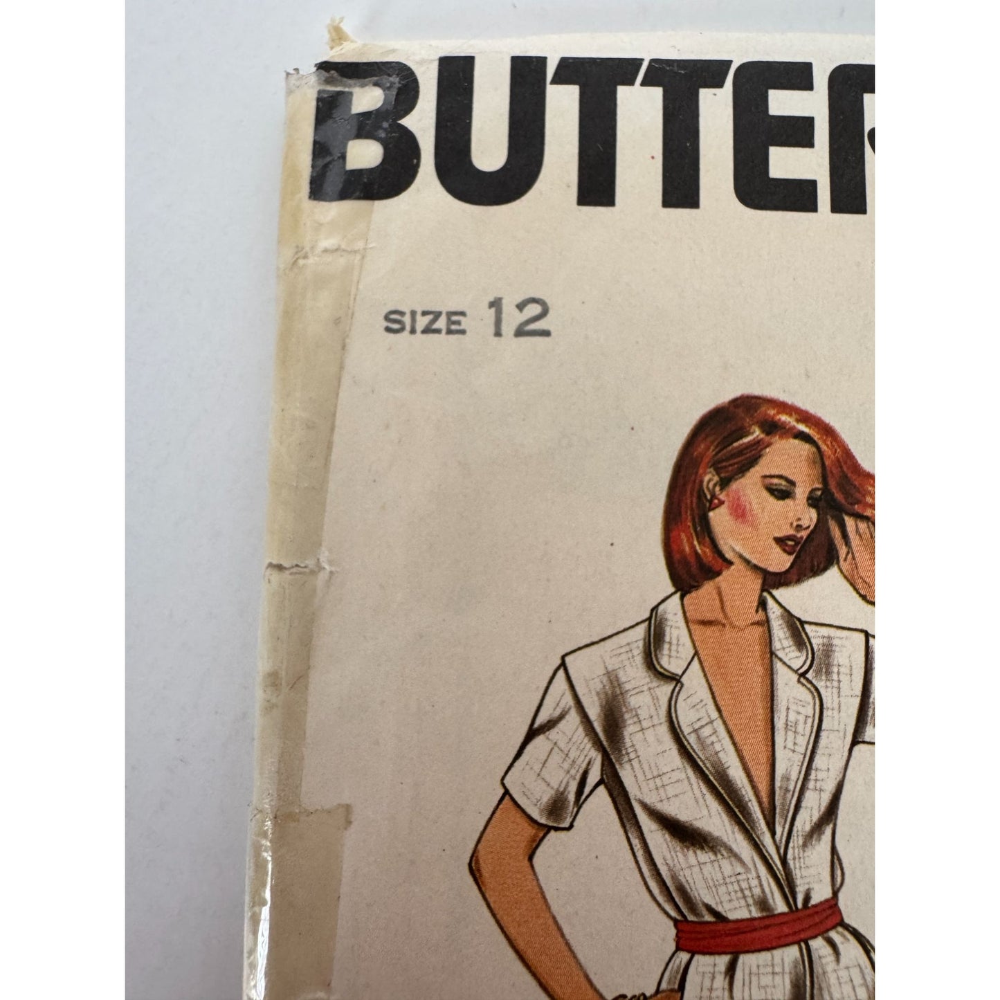 Butterick Sewing Pattern 3037 Jacket Blazer Skirt Outfit Work Size 12 1980s UC