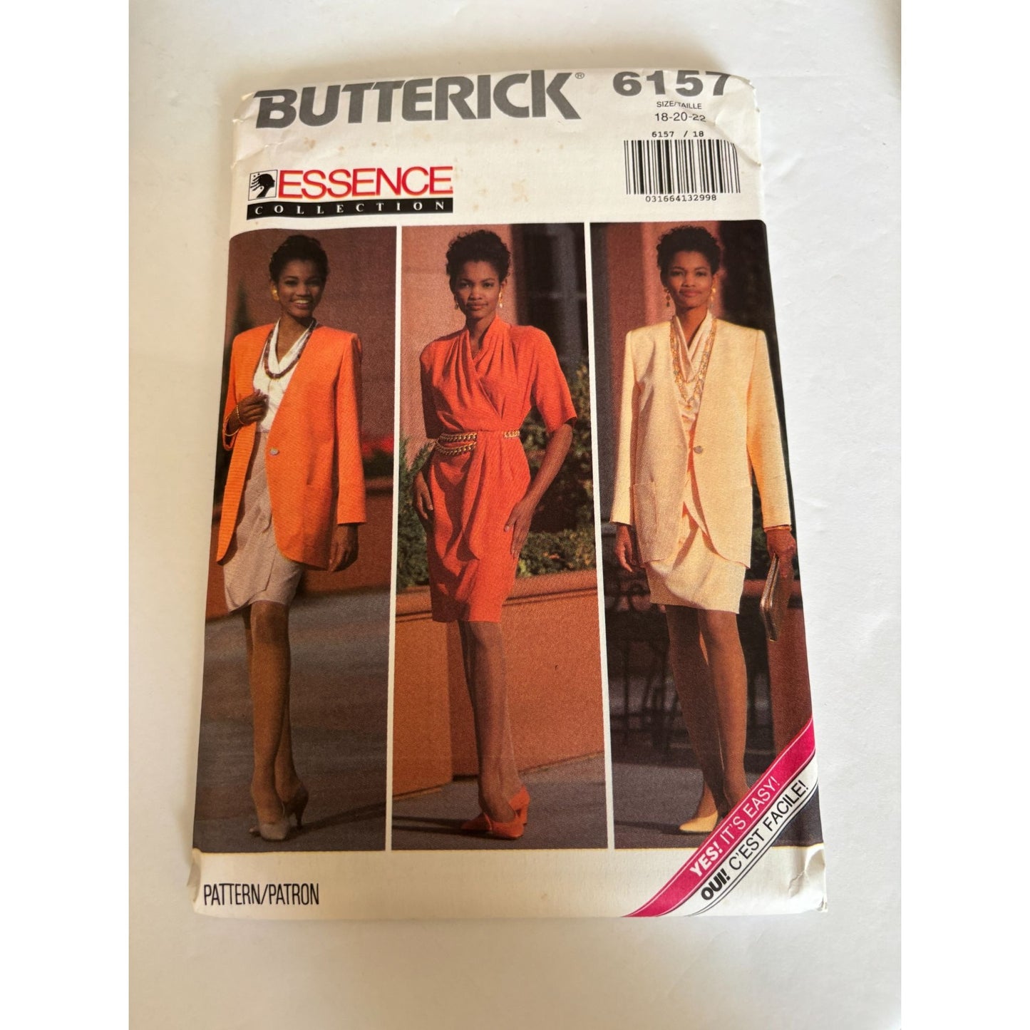 Butterick Sewing Pattern 6157 Essence Collection Jacket Top Skirt Easy 18 20 22