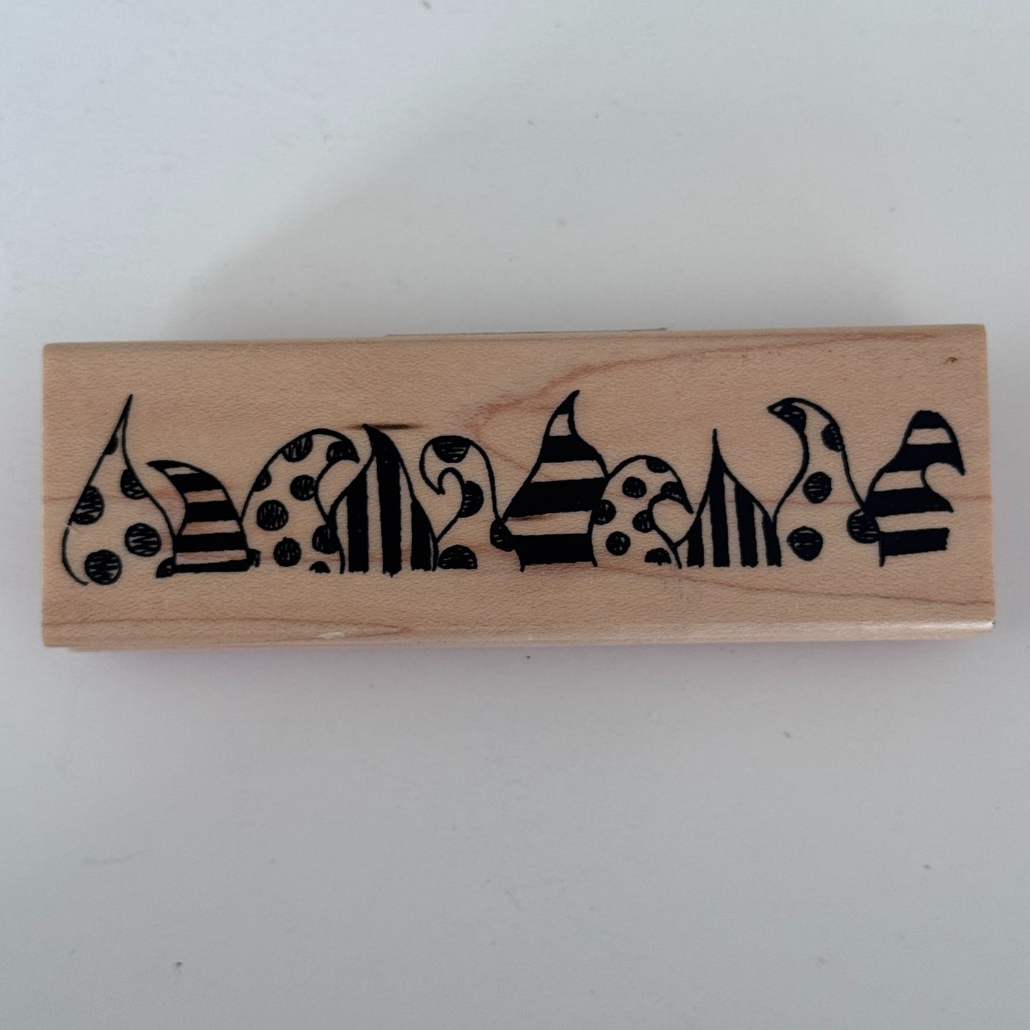 Ranger Dylusions Rubber Stamp Funky Border Abstract Pattern Trim Scrapbook Retro Y2K Craft