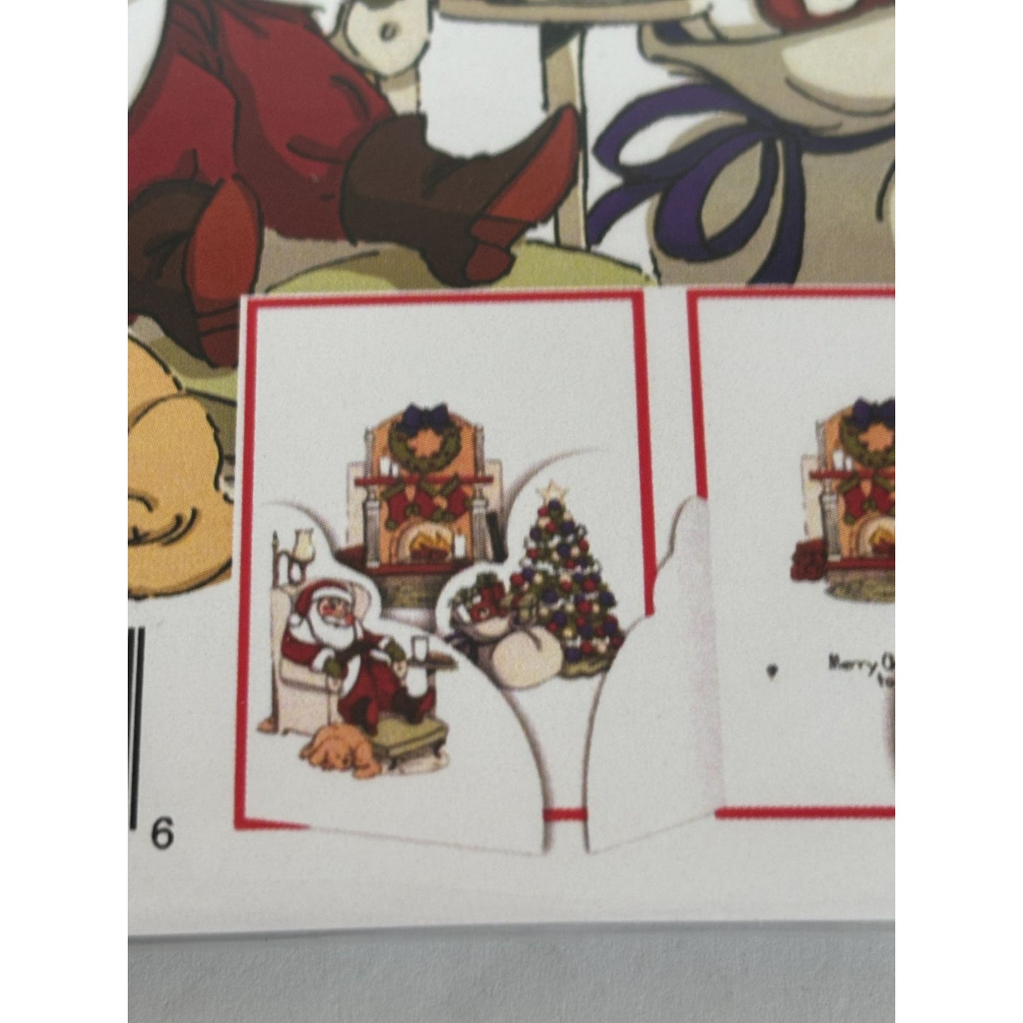 Art Impressions Rubber Stamps Sleepy Santa Tryfold Merry Christmas Card Making