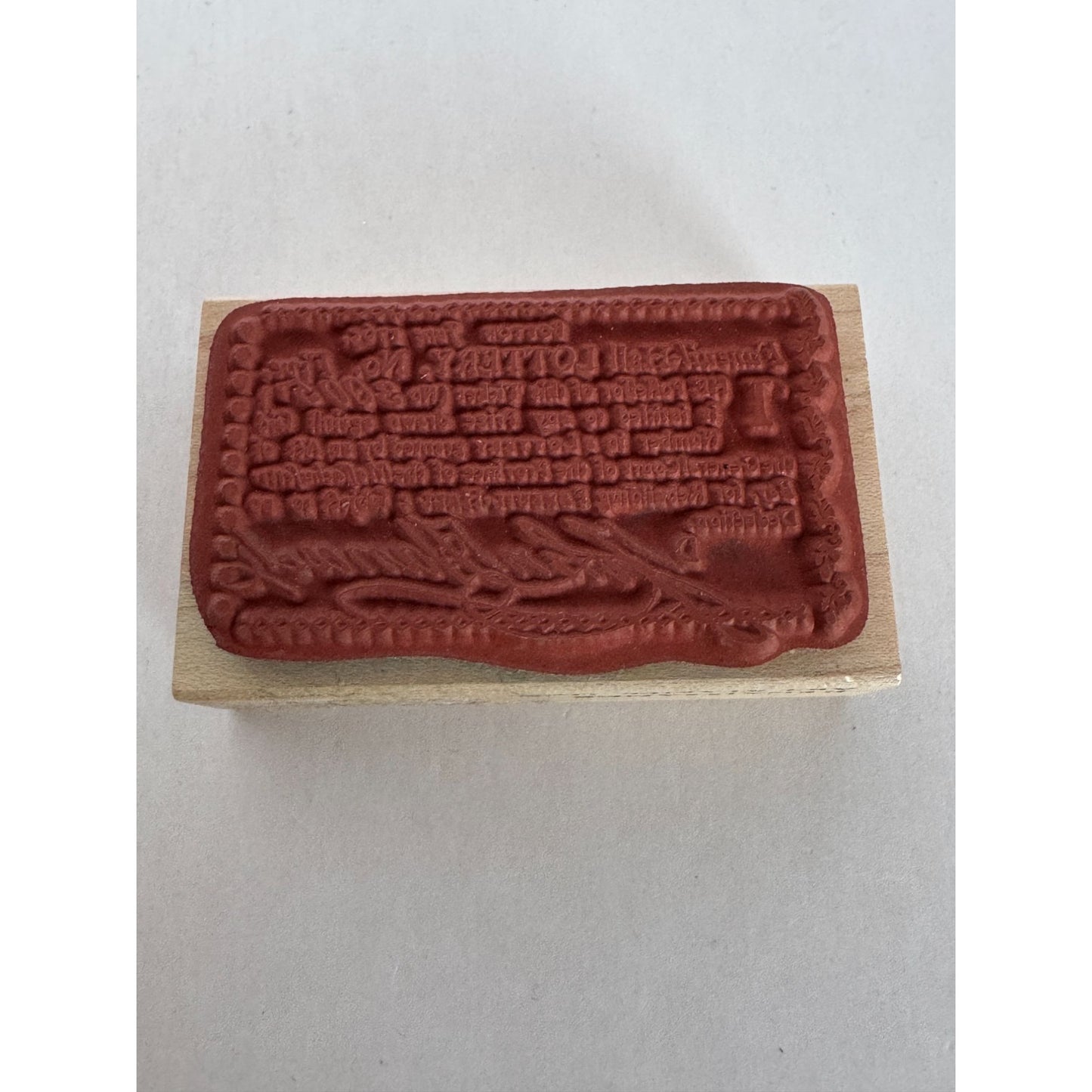 Renaissance Art Rubber Stamp John Hancock Faneuil Hall Lottery Boston MA History