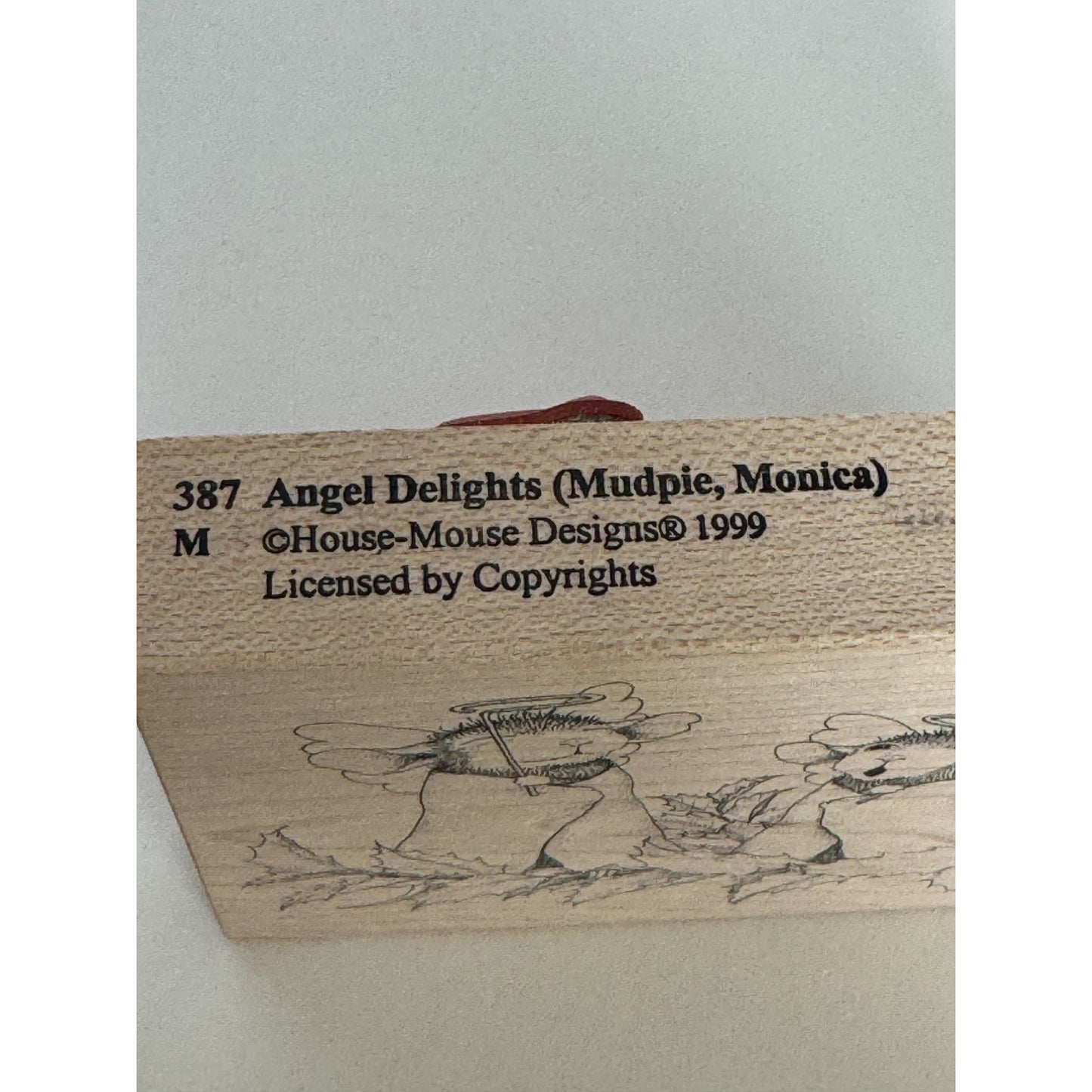 Stampa Rosa House Mouse Rubber Stamp Angel Delights Christmas Pageant Holiday