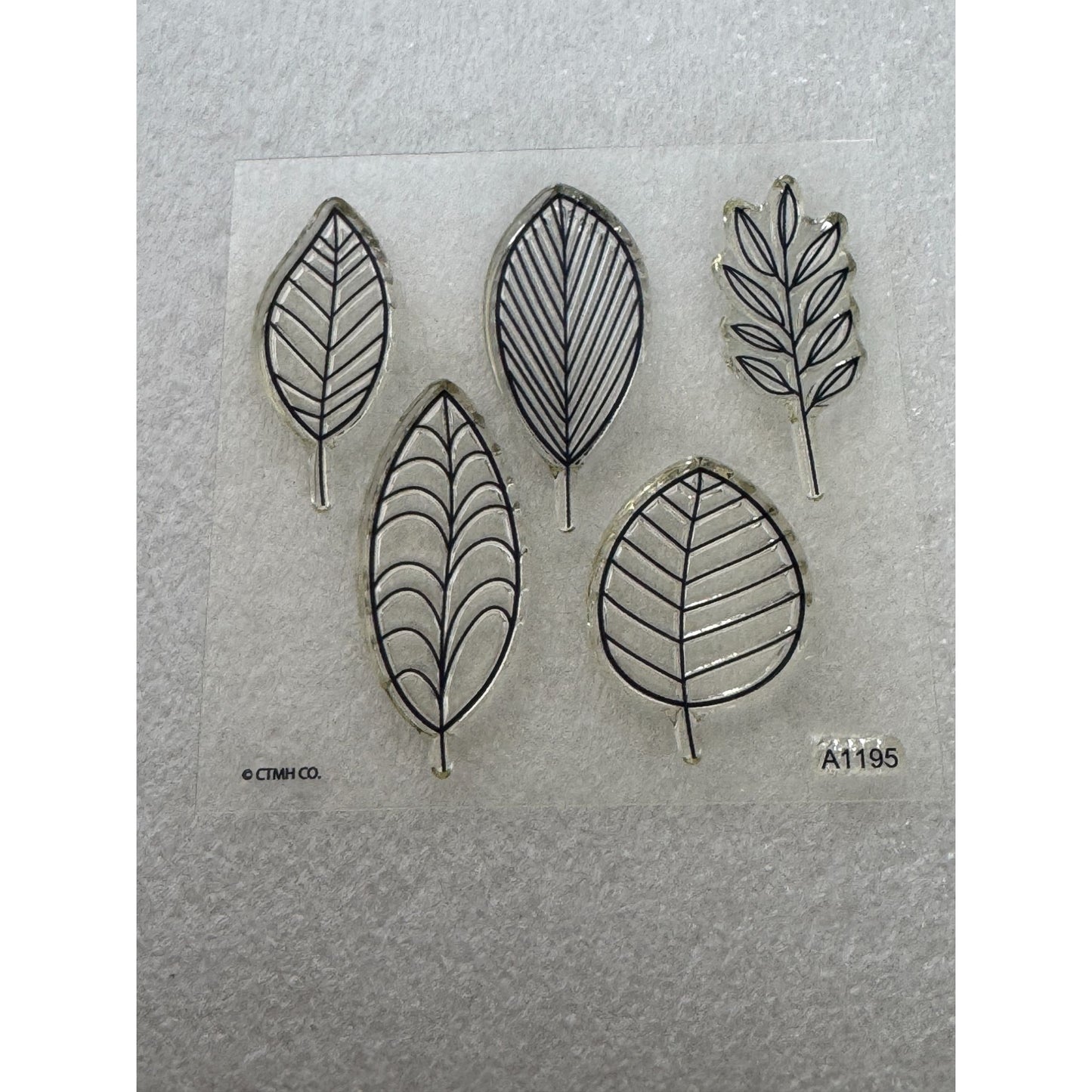CTMH My Acrylix Acrylic Stamp Set Lovely Leaves Seasons Nature Fall Elm A1195