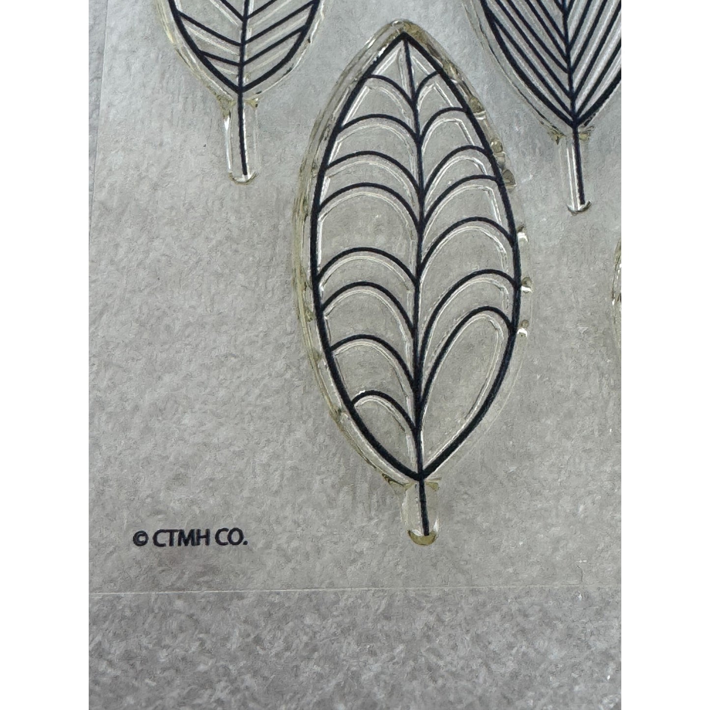CTMH My Acrylix Acrylic Stamp Set Lovely Leaves Seasons Nature Fall Elm A1195