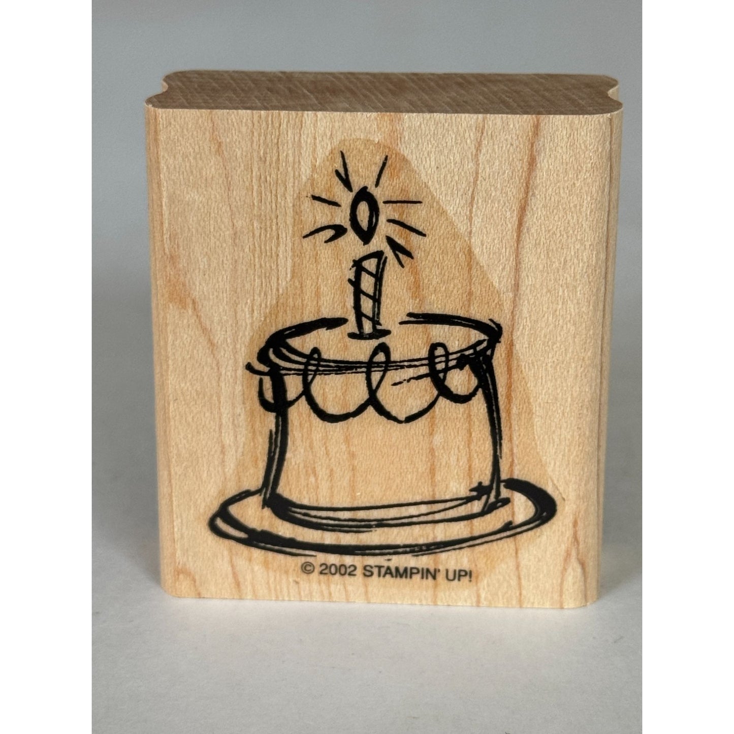 Stampin Up Rubber Stamp Birthday Cake Candle Craft Card Making