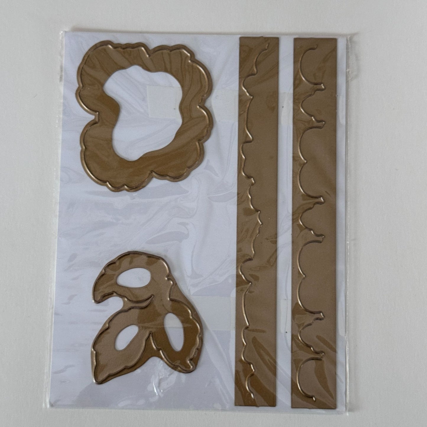 Anna Griffin Cuttlebug Metal Cutting Dies Set Garden Cuttings Floral Border Leaf Embossing
