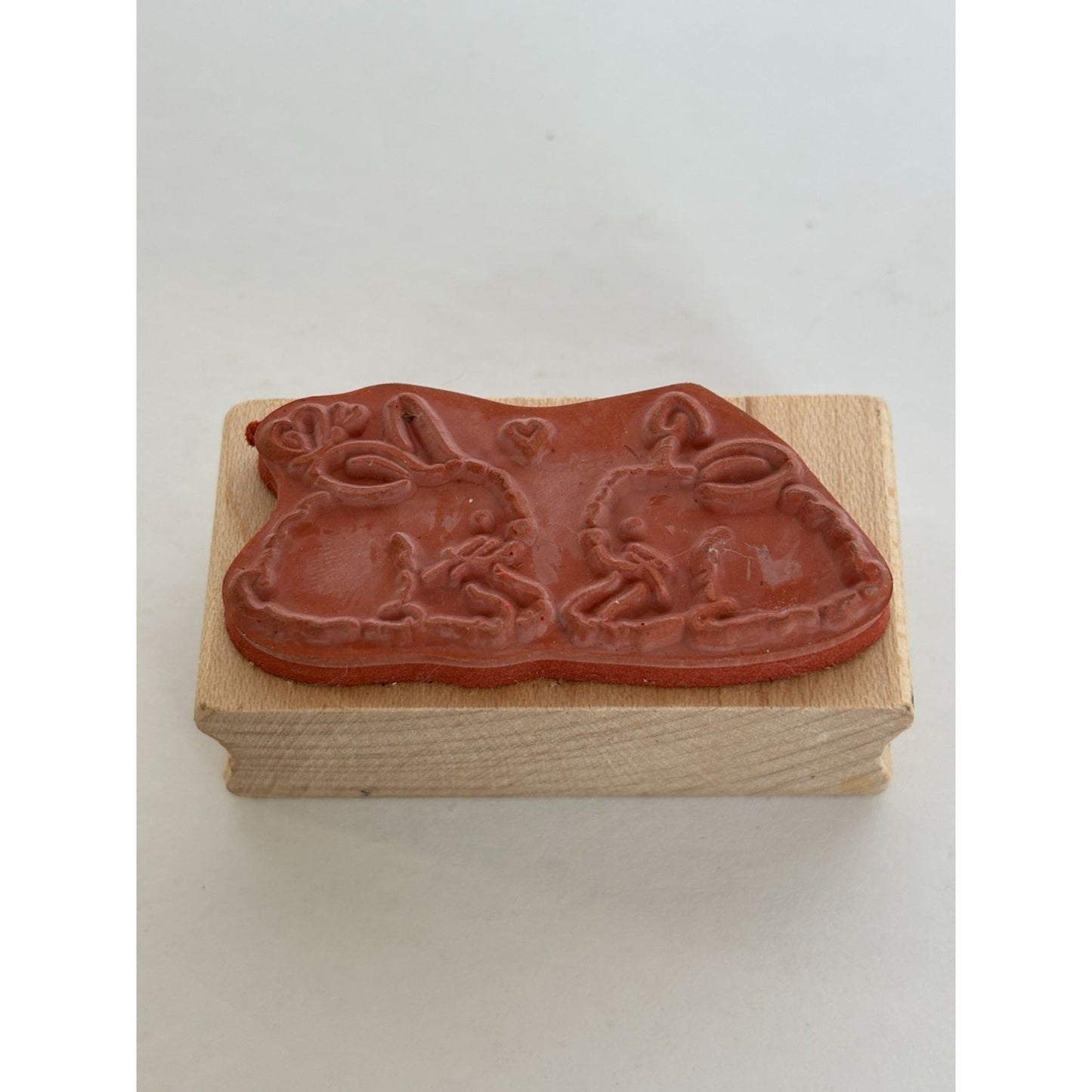 Delta Rubber Stamp Bunny Luv Animals Love Couple Spring Anniversary Card Making