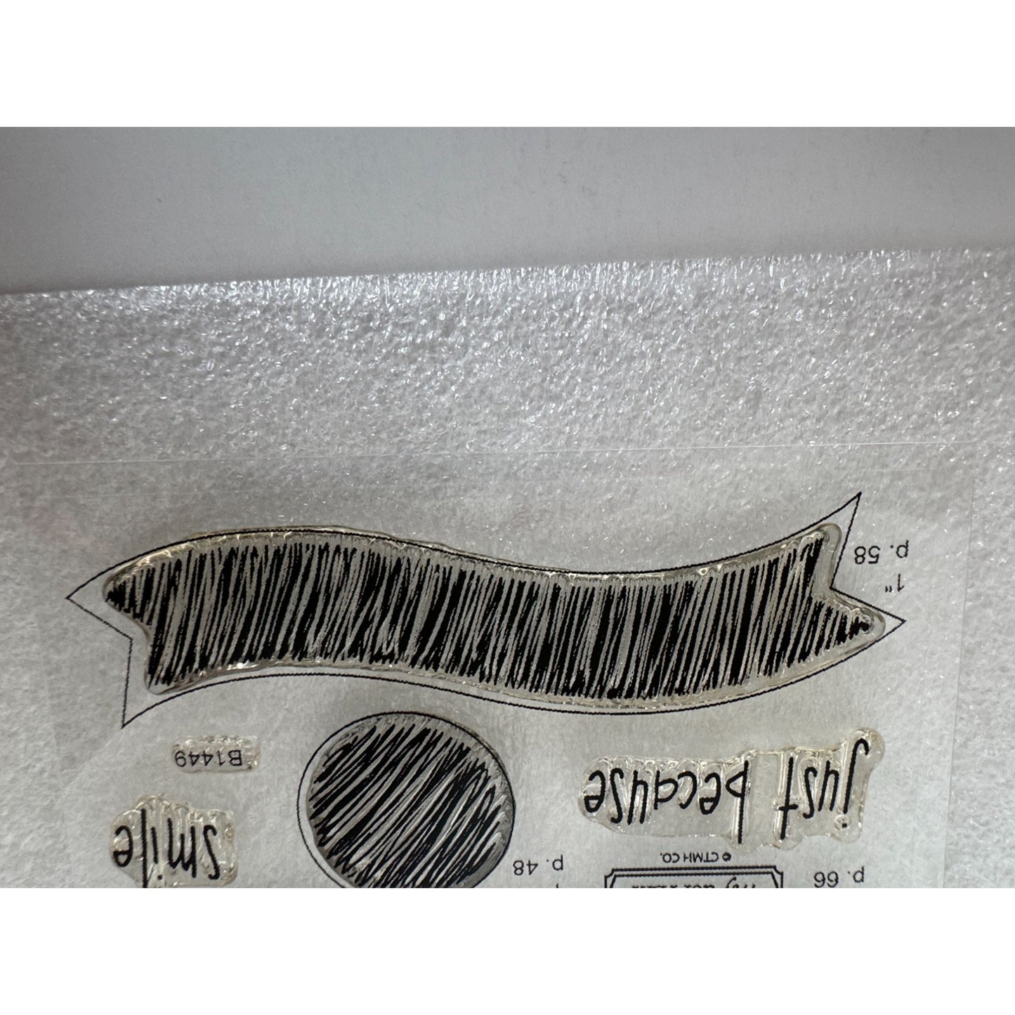 CTMH My Acrylix Acrylic Stamp Set Oodles of Doodles Flair Scribble Shapes B1449
