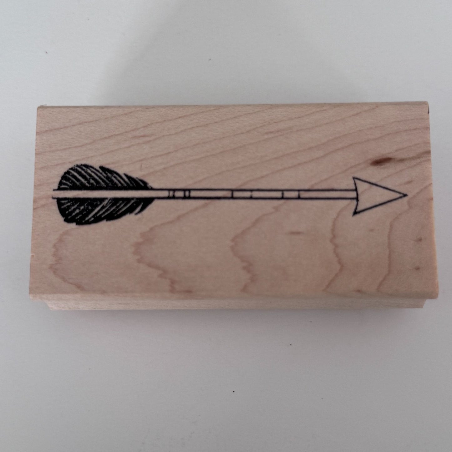 Paper Source Rubber Stamp Boho Tribal Arrow Feather Line Journal Scrapbooking Cardmaking Craft