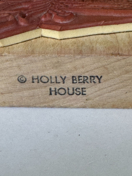 Holly Berry House Stamp Tulip Flower Box Spring Easter Big Card Making Craft
