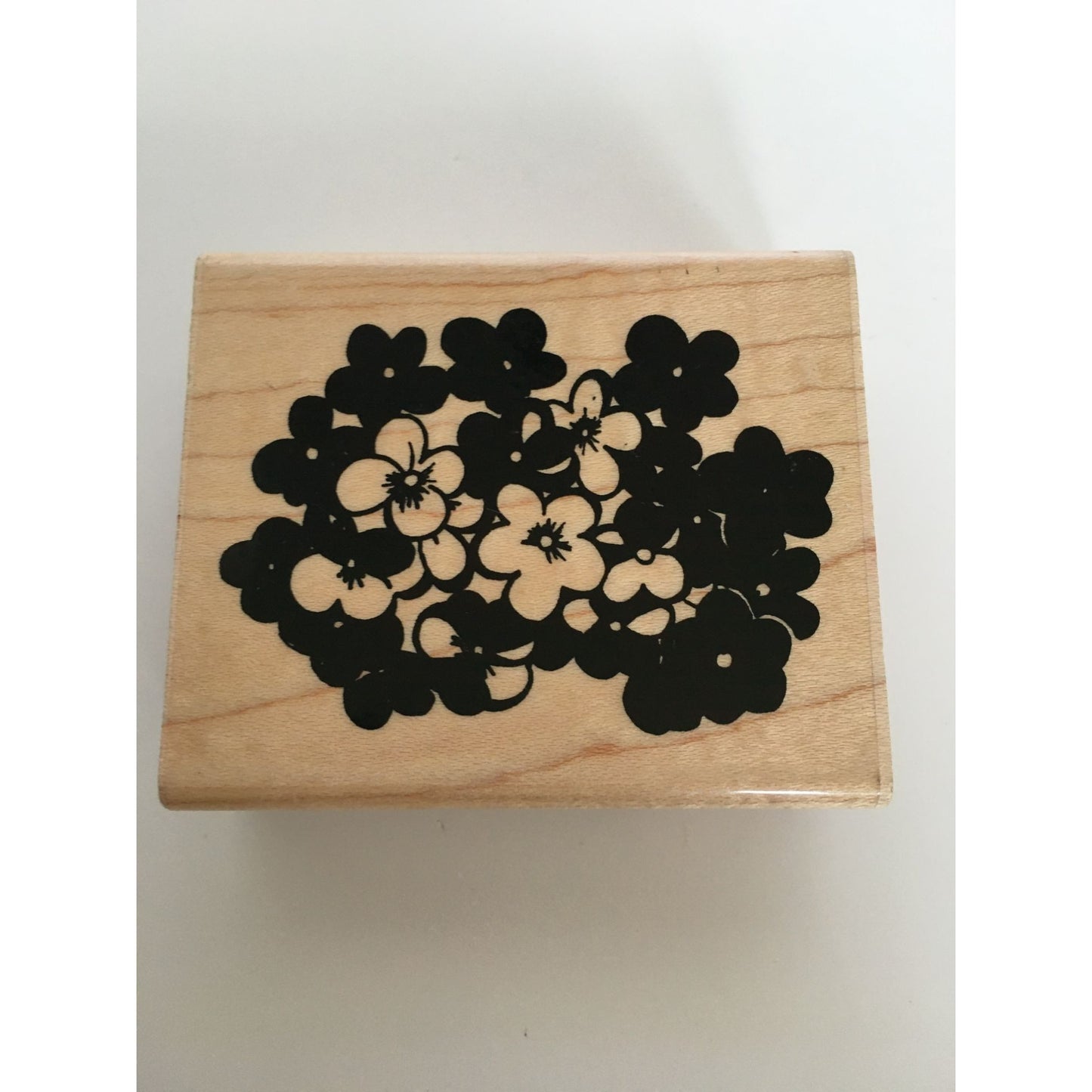 JRL Design Rubber Stamp Hydrangea Blossoms Flowers Cluster Spring Garden S467