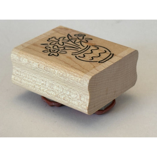 Stampin Up Rubber Stamp Flower Vase Spring Mothers Day Friendship Card Making