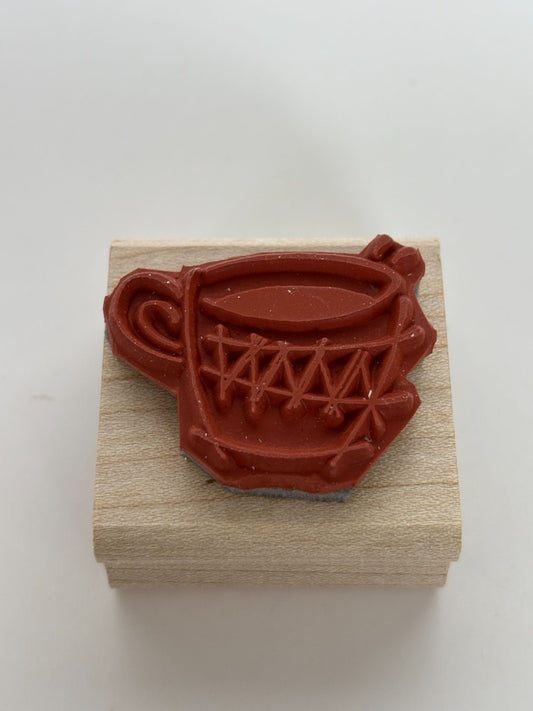 Stampin Up Rubber Stamp Coffee Mug Cup Breakfast Drink Invitation Card Making
