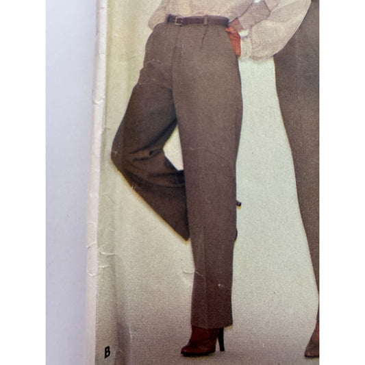 Butterick Sewing Pattern 3429 Womens Tailored Pants Size 10 Career Wardrobe