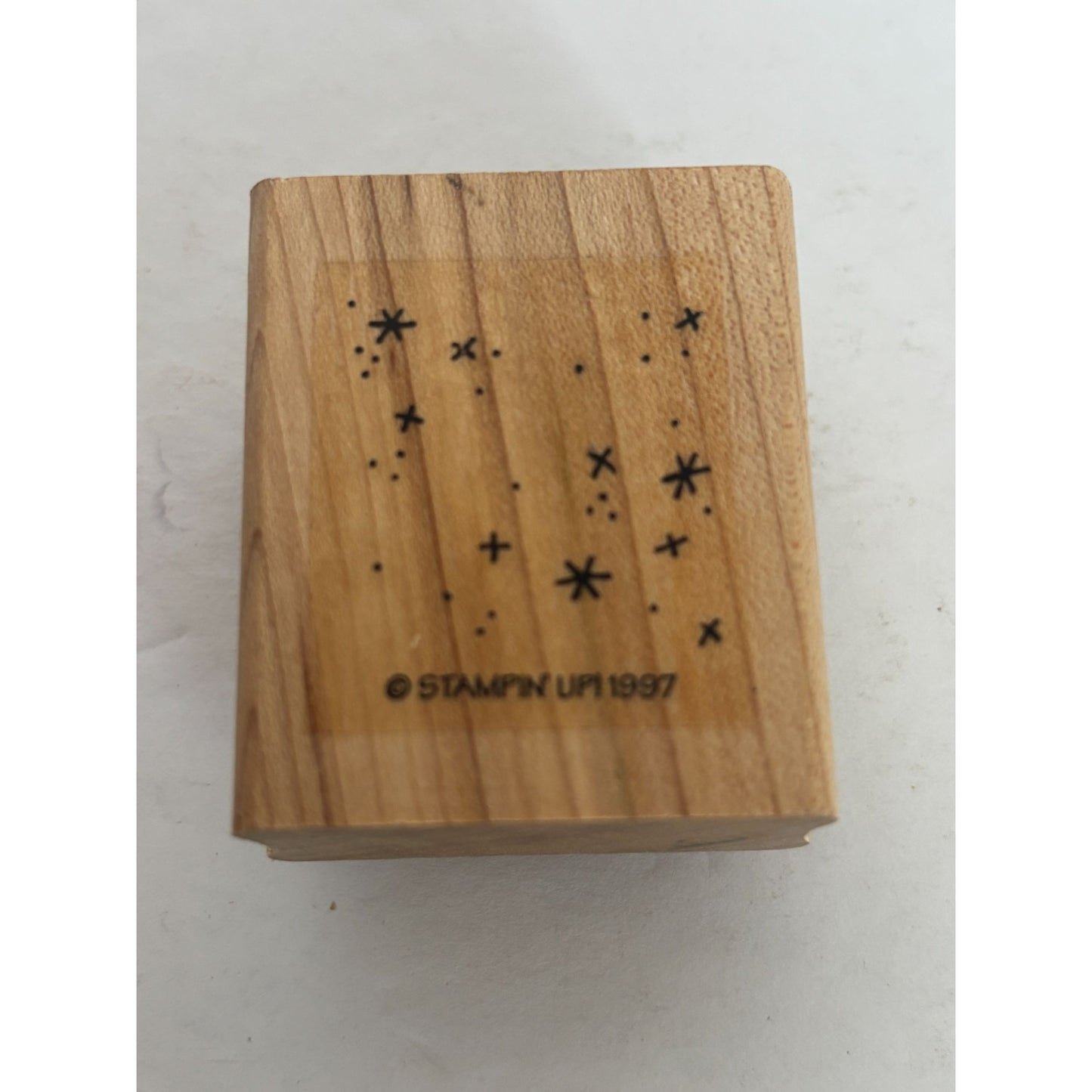 Stampin Up Rubber Stamp Star Cluster Splatter Background Maker Sky Asterisk