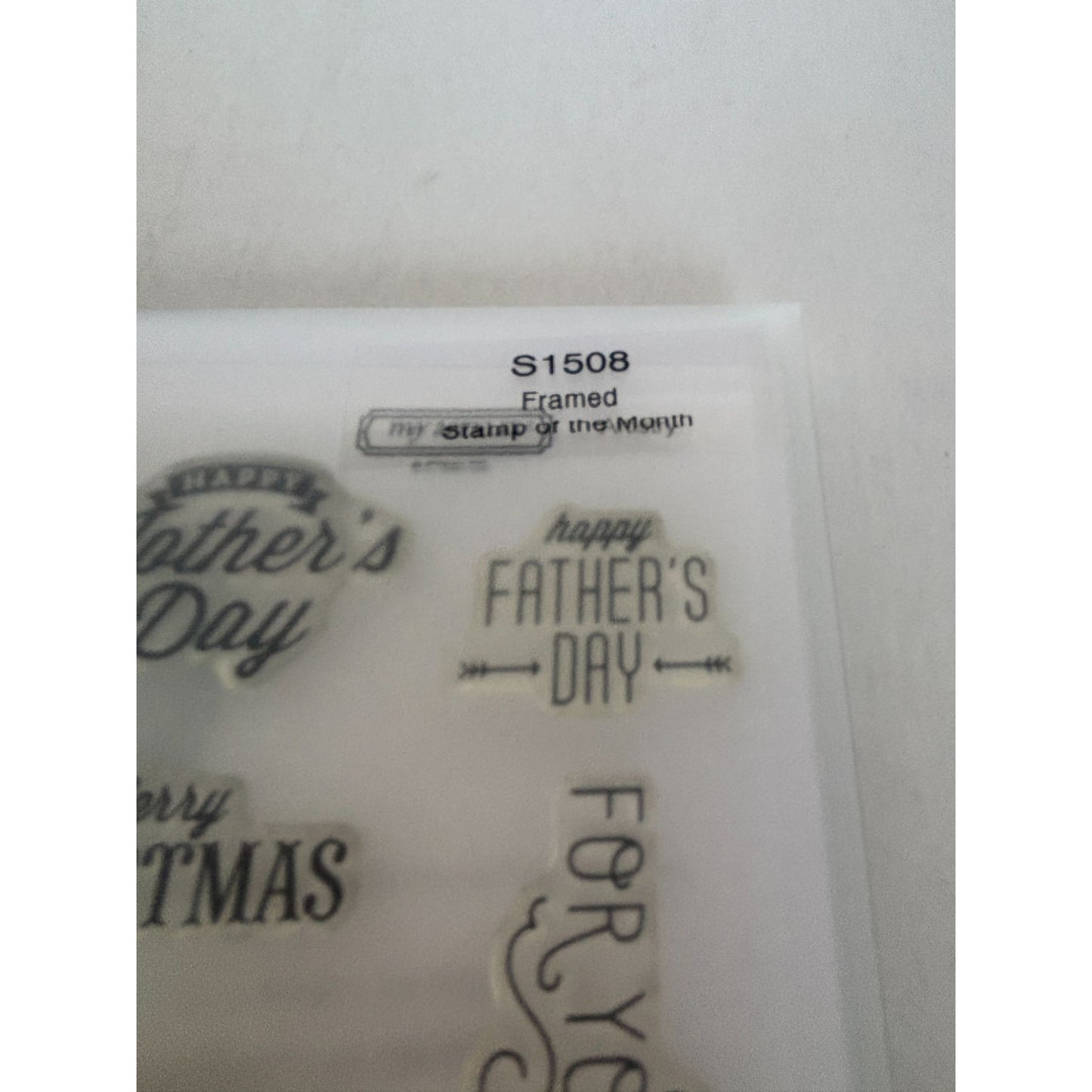 CTMH Acrylic Stamp Set Framed Mothers Day Fathers Day Birthday Words My Acrylix