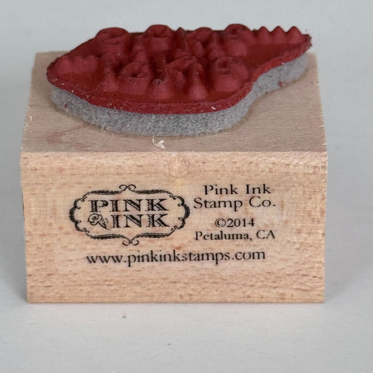 Pink Ink Rubber Stamp Ickie Sickie Get Well Soon Cardmaking Words Funny Sentiment Illness