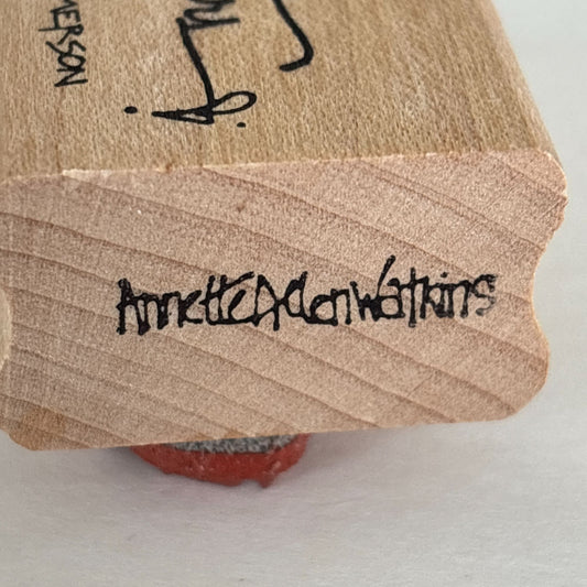Annette Watkins Rubber Stamp Earth Laughs In Flowers Emerson Quote Words Garden Gardening Nature