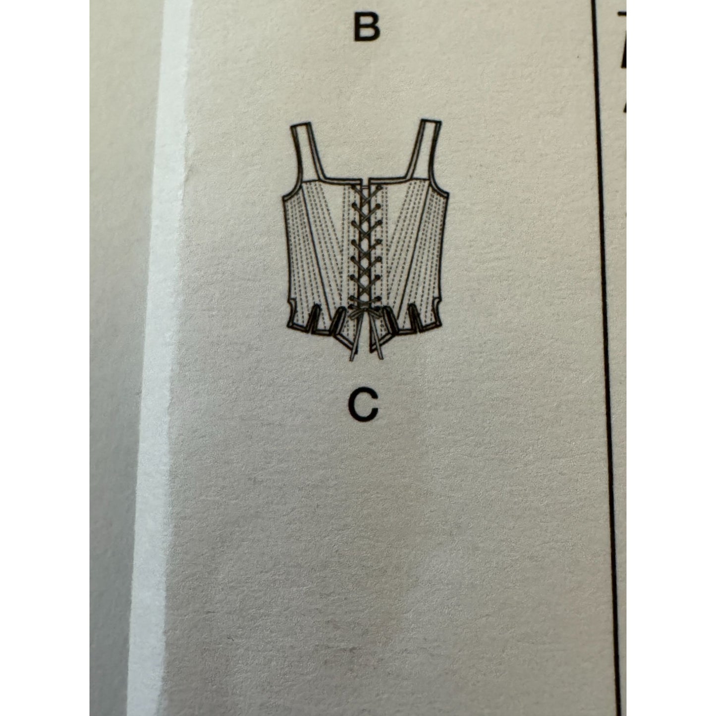 Simplicity Sewing Pattern 8162 18th Century Undergarments Corset Chemise 6-14 UC