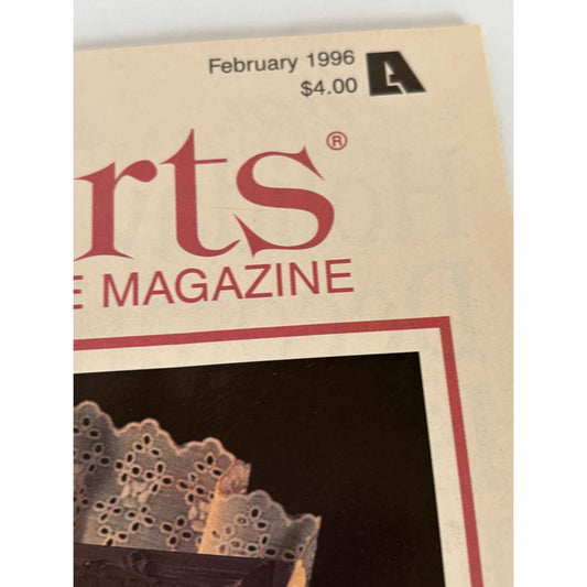 Leisure Arts Magazine February 1996 Recycle Bag Rugs Craft Cross Stitch Mother