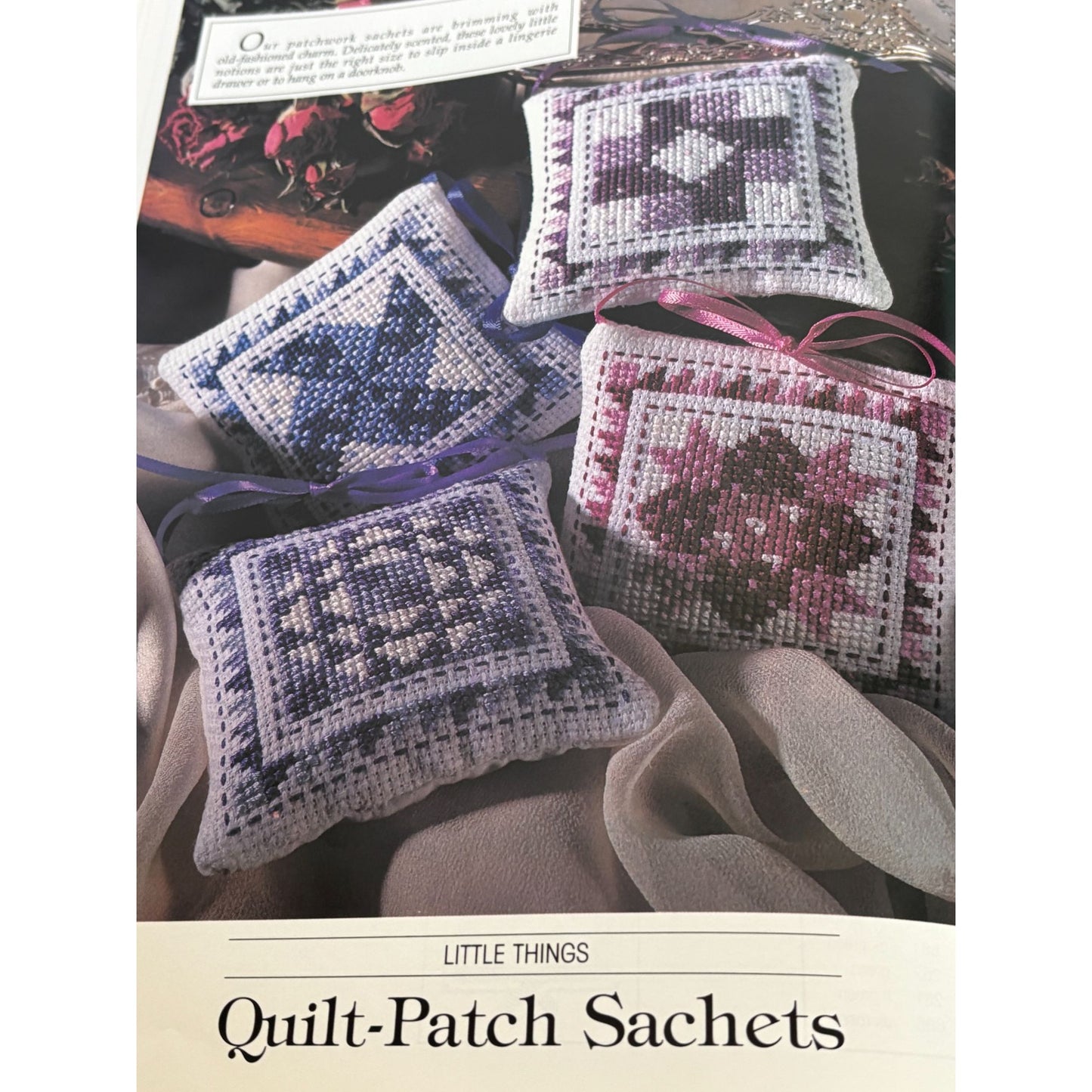 Leisure Arts Magazine February 1996 Recycle Bag Rugs Craft Cross Stitch Mother