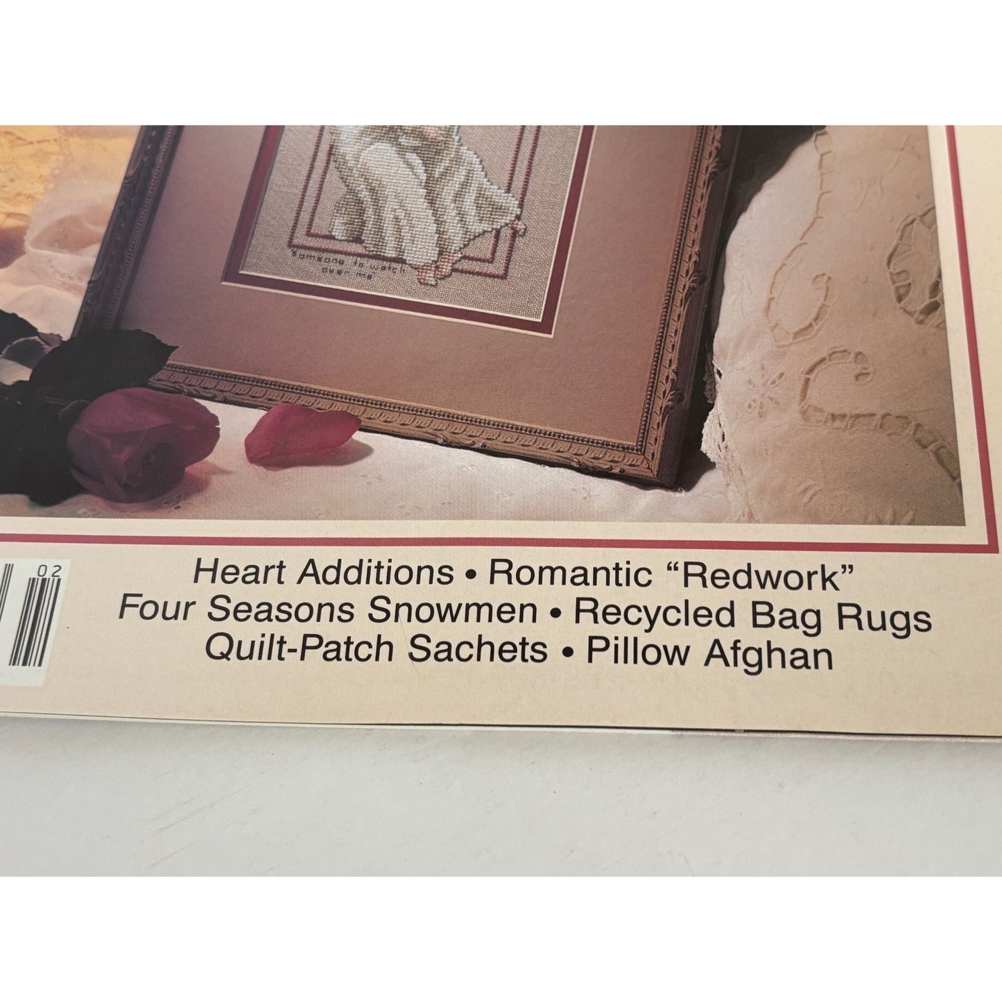 Leisure Arts Magazine February 1996 Recycle Bag Rugs Craft Cross Stitch Mother