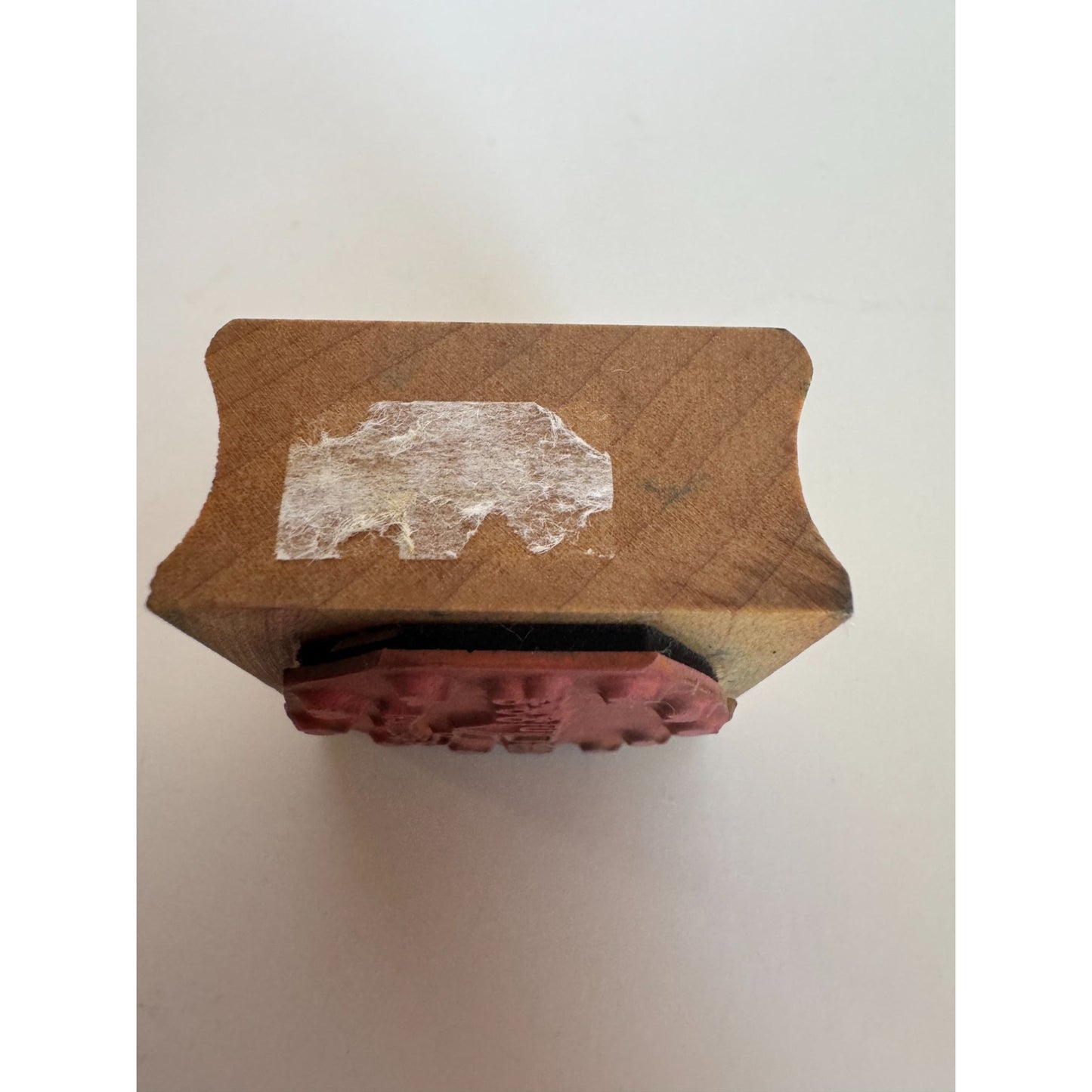 The Stamp Pad Co Rubber Stamp Handmade By with Hearts House Flowers Craft Fair