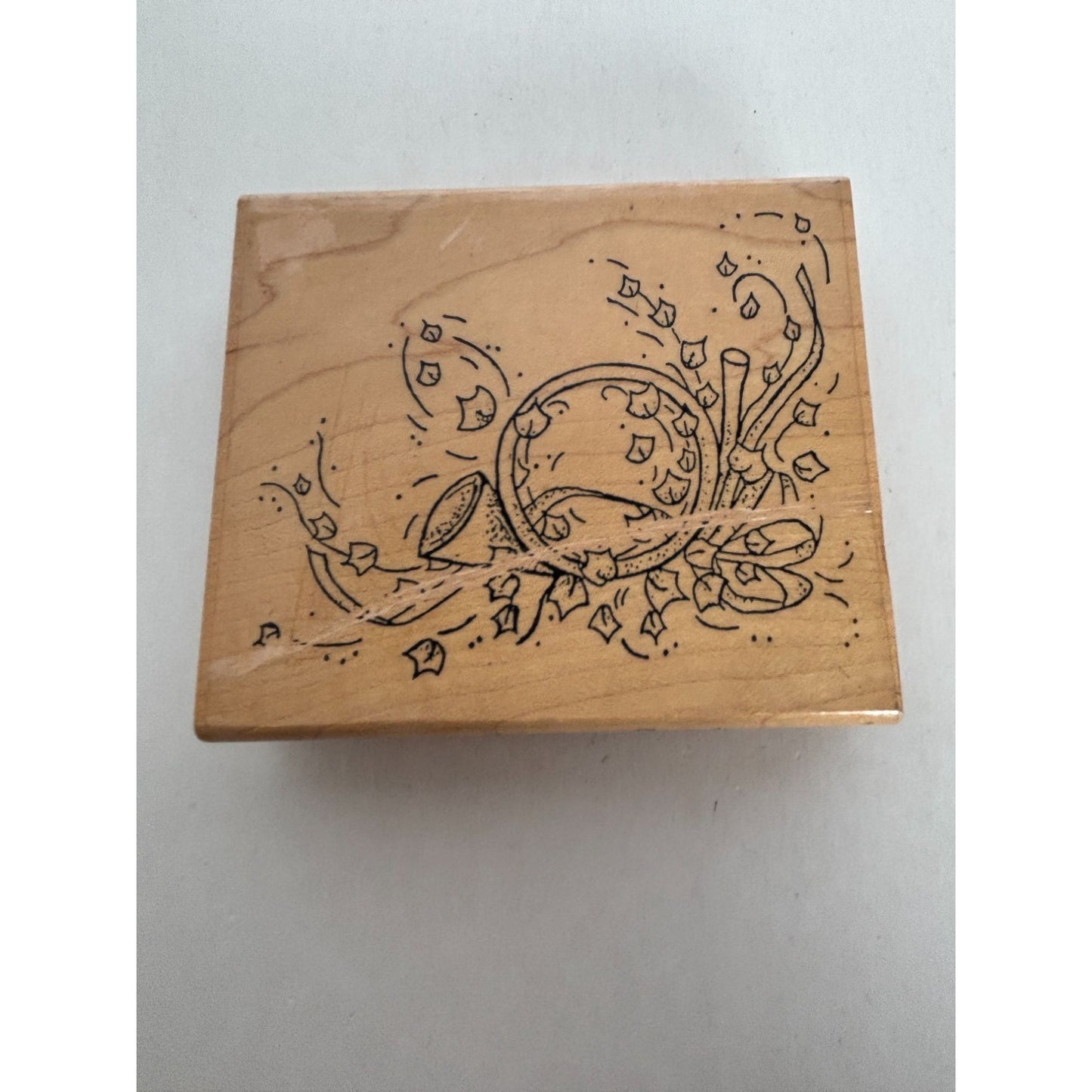 Stamping Sensations Rubber Stamp Christmas Horn Card Making Corner Holidays Ivy