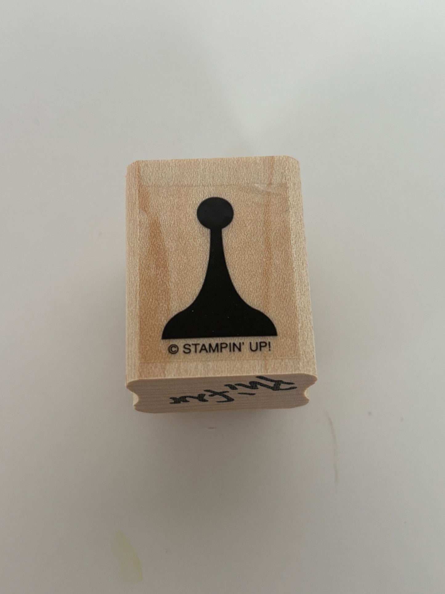 Stampin Up Rubber Game Token Piece Chess Pawn Game Night Invitation Card Making
