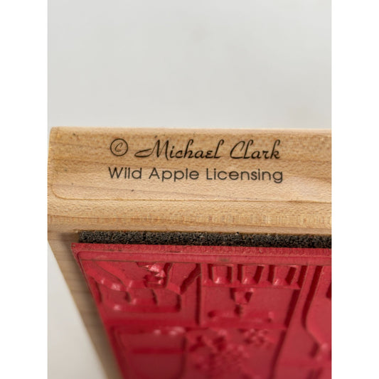 Stamps Happen Rubber Stamp Wine Collage Bottles Grapes Wine Tasting Winery Drink