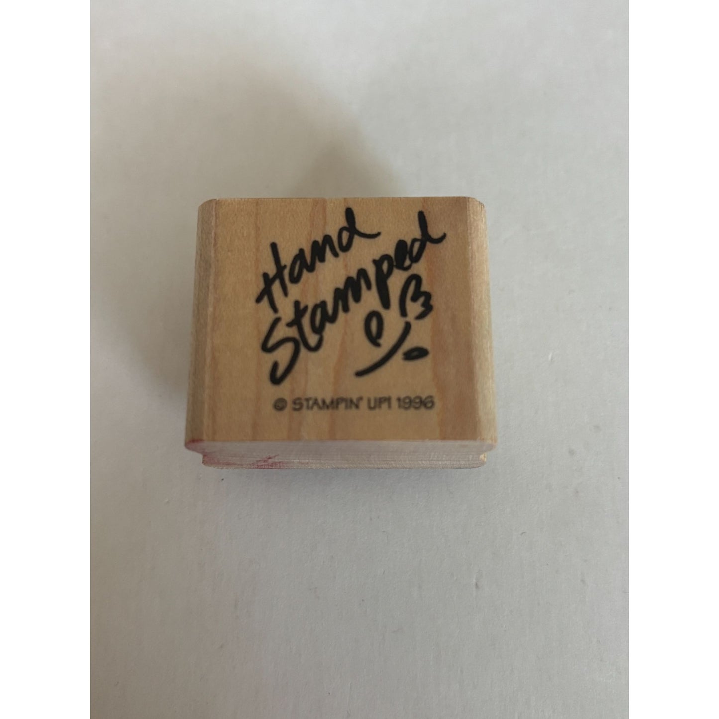 Stampin Up Rubber Stamp Hand Stamped Words Wood Mount Card Making Stamping Hobby