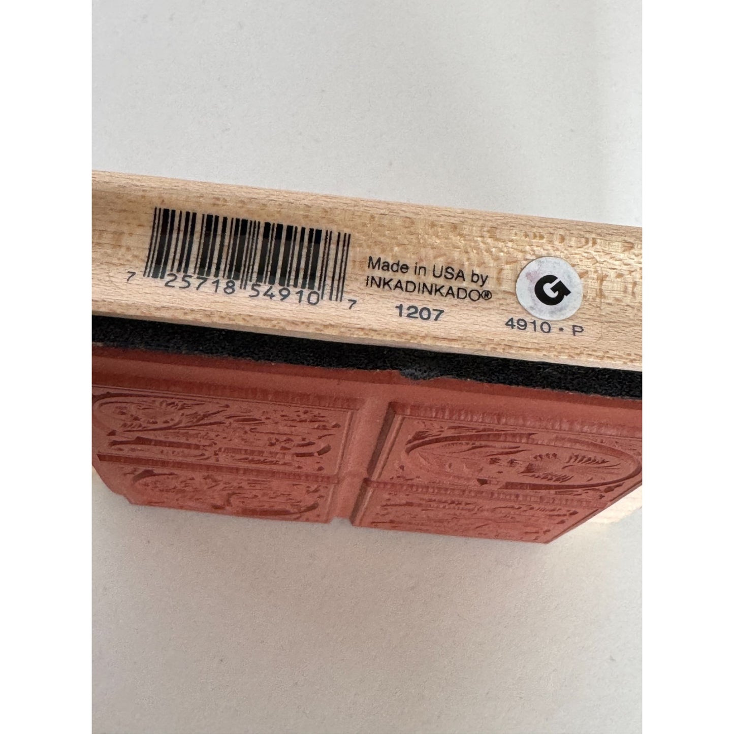 Inkadinkado Rubber Stamp Noel Floral Ornate Christmas Card Making Holiday Words