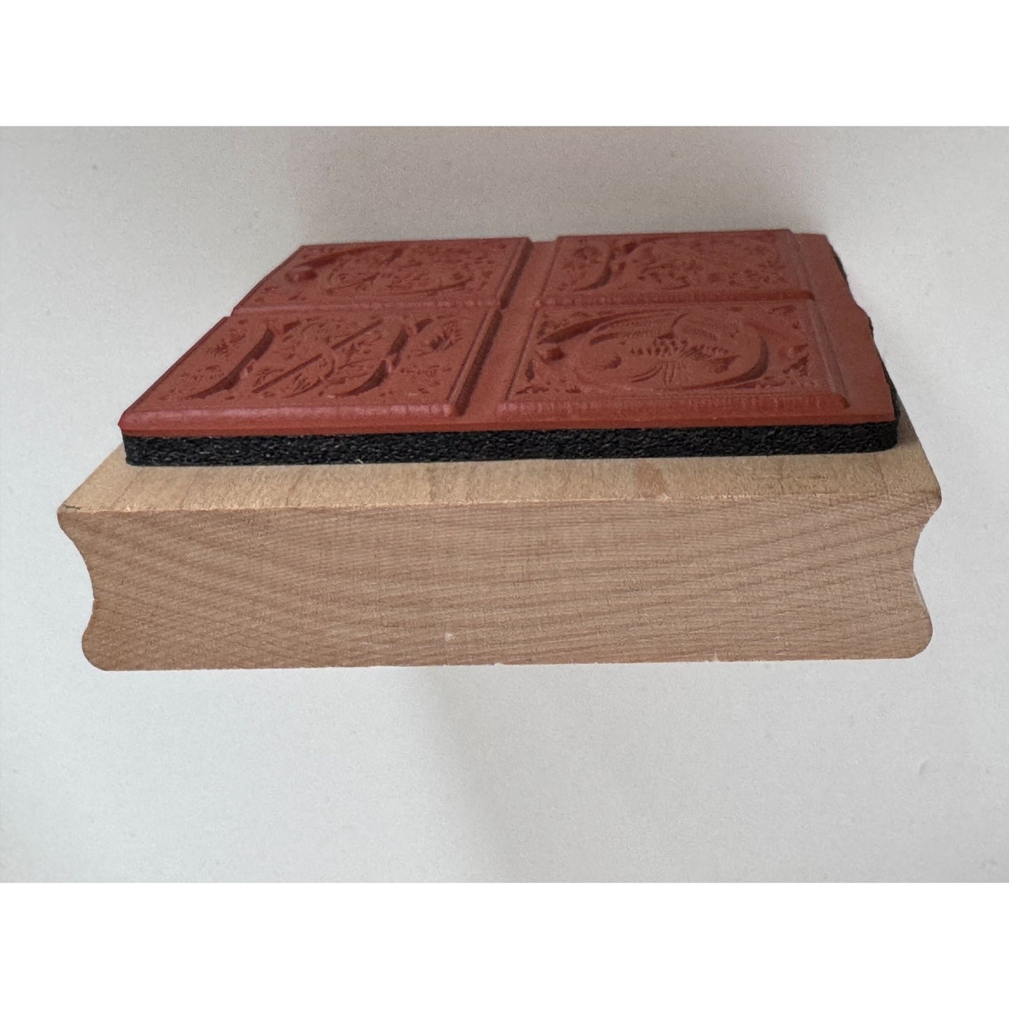 Inkadinkado Rubber Stamp Noel Floral Ornate Christmas Card Making Holiday Words