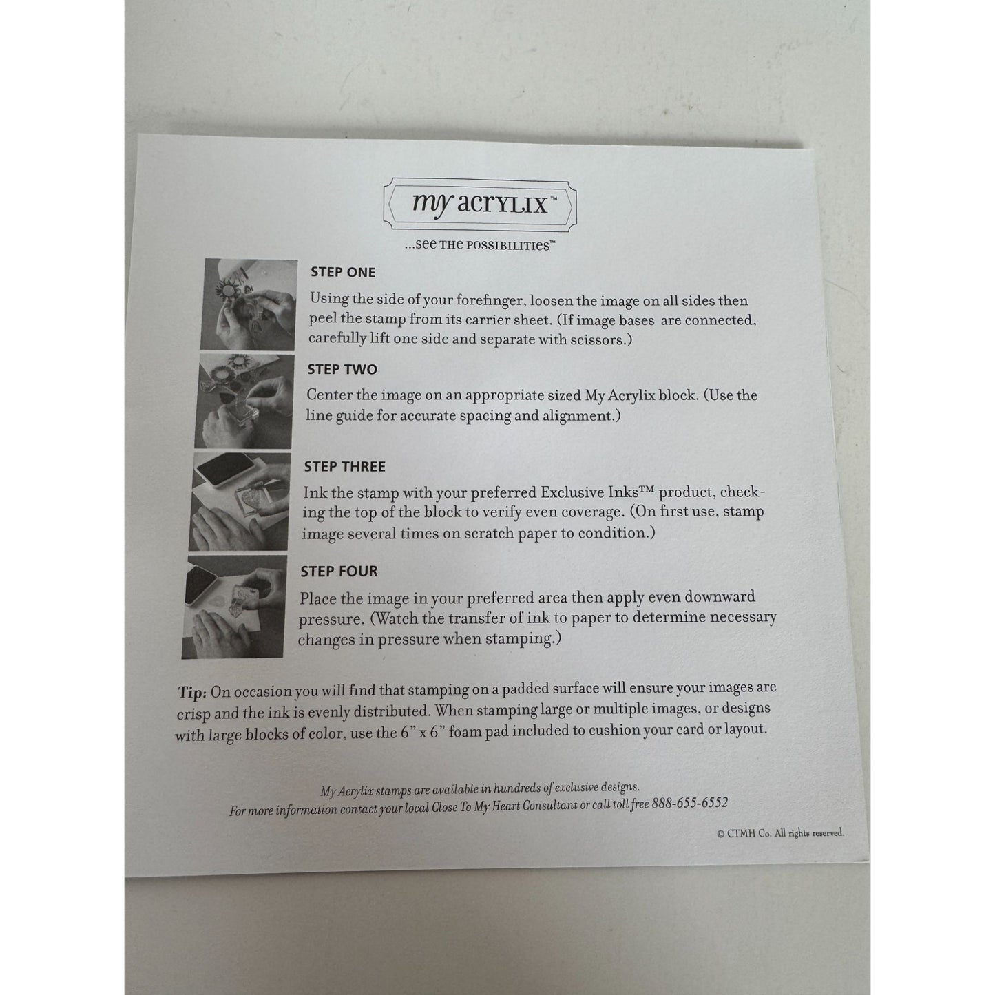 CTMH My Acrylix Acrylic Stamp Set Uptown Girl Dog Walking Lady Card Making B1155