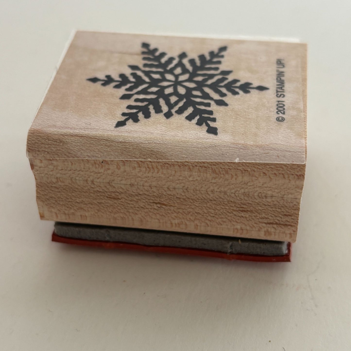 Stampin Up Rubber Stamp Snowflake Winter Holidays Christmas Card Making Snow Art
