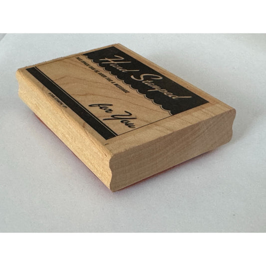 Stampin Up Rubber Stamp Hand Stamped Space for Message Stamping Hobby Crafter
