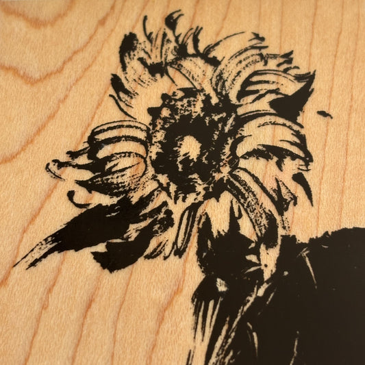 Penny Black Rubber Stamp Sunny Flowers Sunflower Silhouette Nature Card Making