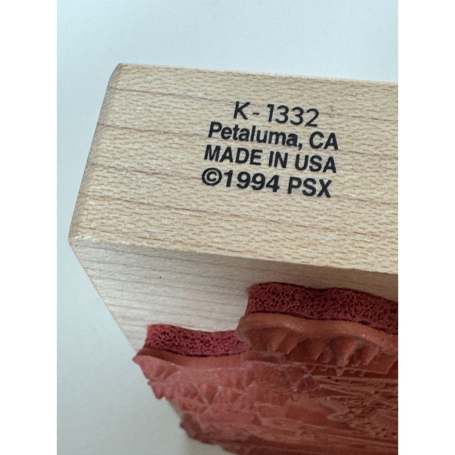 PSX Rubber Stamp Christmas Angel Harp Music Holidays Religious Victorian K-1332