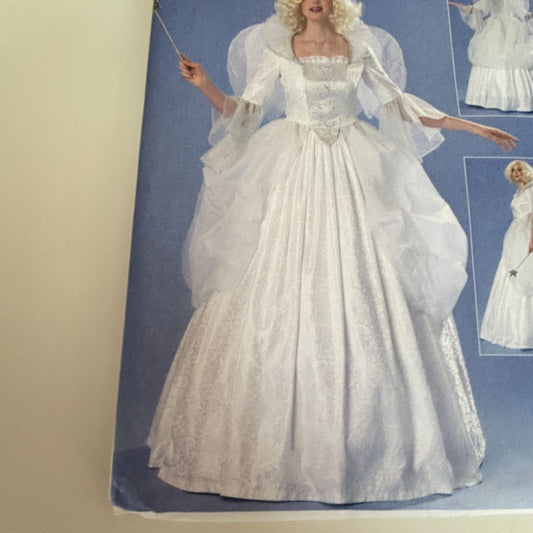 McCalls Sewing Pattern M7271 Fairy Godmother Princess Costume Dress Wings Fantasy Gown 14-22 UNCUT