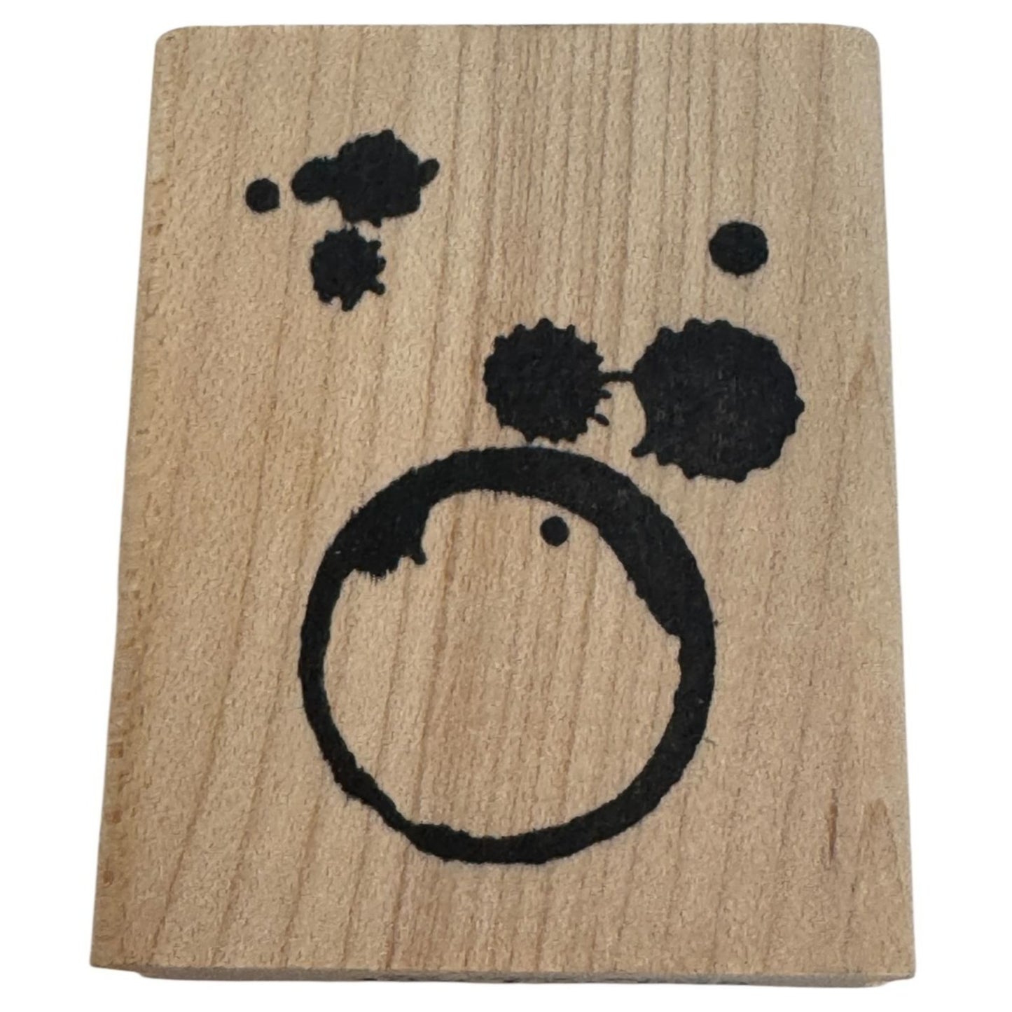 Just For Fun Rubber Stamp Circle Splatter Bubbles Paint Splatter Abstract Dots