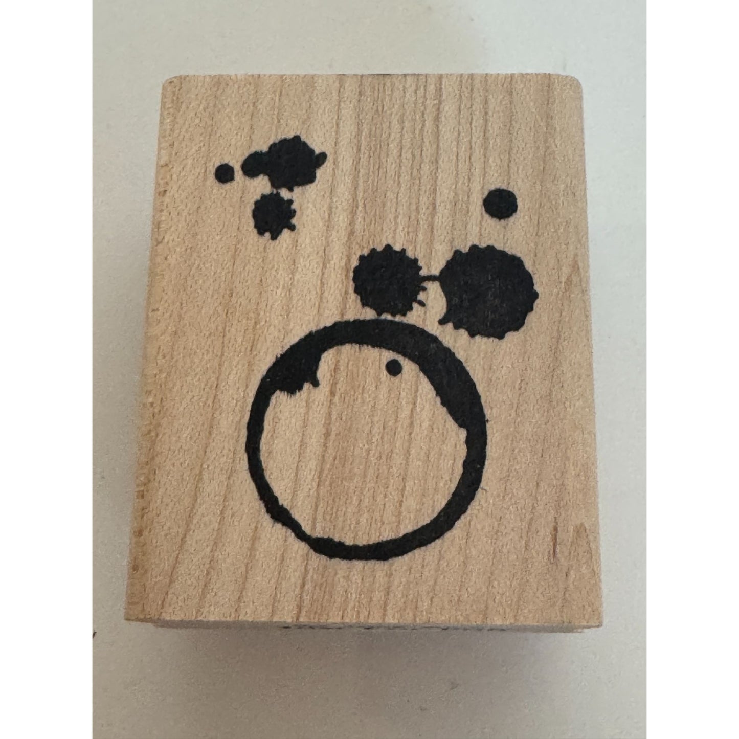 Just For Fun Rubber Stamp Circle Splatter Bubbles Paint Splatter Abstract Dots
