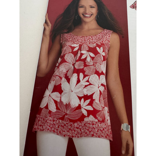New Look Sewing Pattern 6871 Misses Easy Summer Tops Shirt 10-22 Simplicity UC