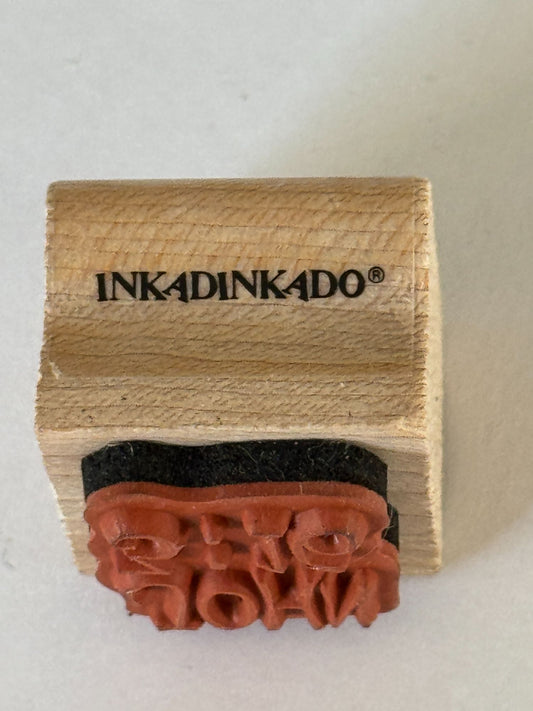 Inkadinkado Rubber Stamp New Testament Gospel Bible Quote Citation Christian