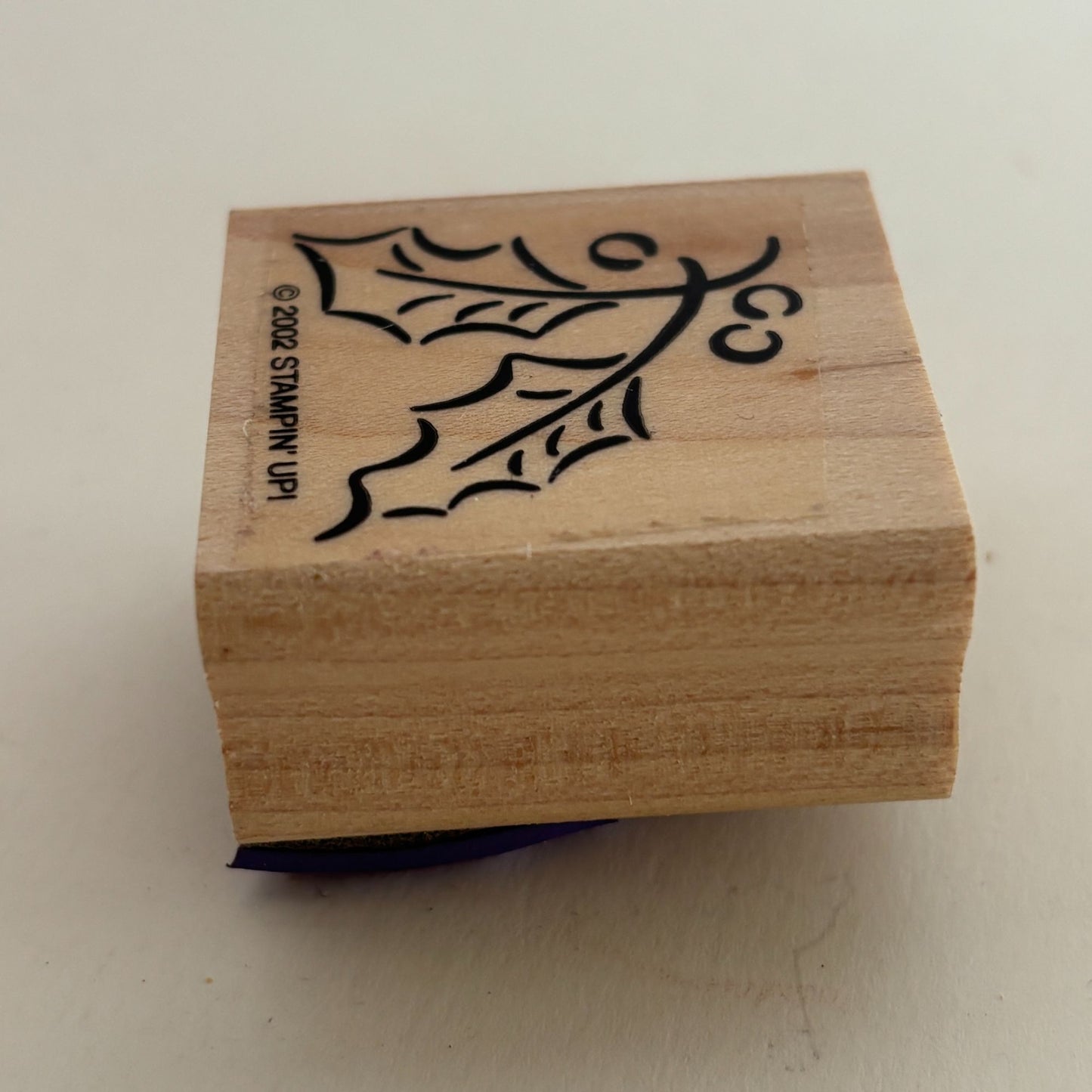 Stampin Up Rubber Stamp Holly Berry Leaves Winter Holidays Christmas Card Making