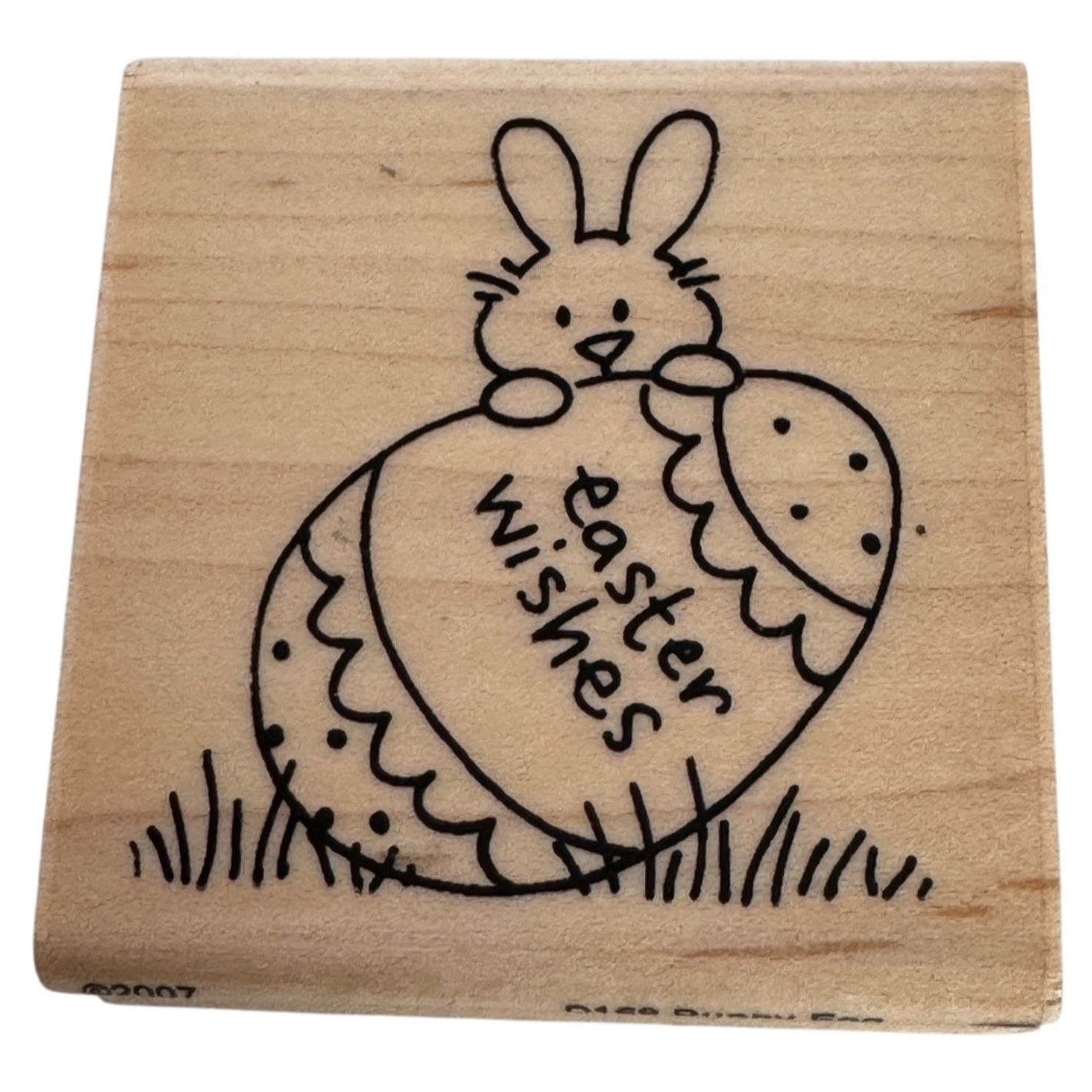 Stampendous Rubber Stamp Bunny Egg Easter Wishes Rabbit Spring Card Making